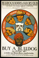 Achetez un bulldog le 16 juin et rendez nos braves garçons plus confortables, c.1915